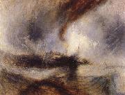 J.M.W. Turner Angbat in snostorm oil painting